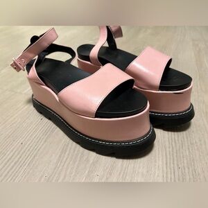 Chic Pink Platform Sandals